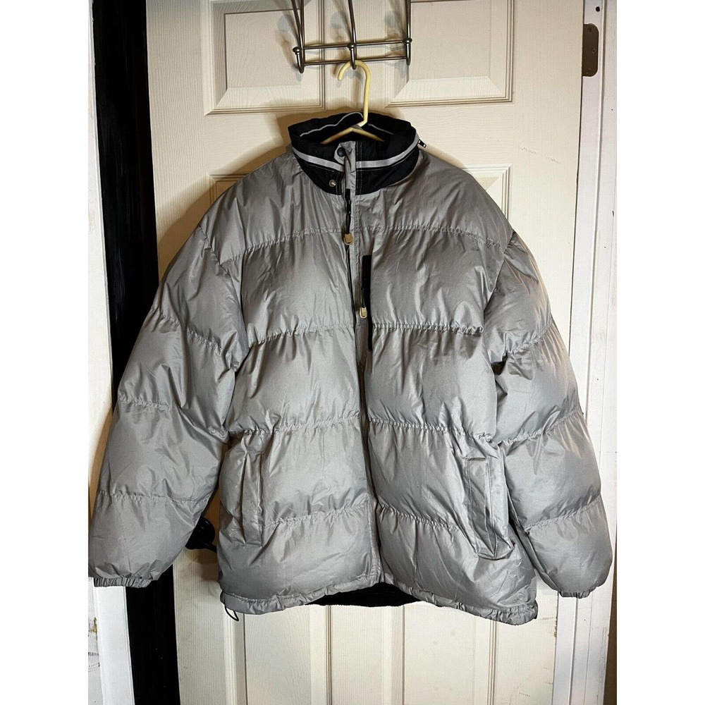 Pacific Flyer Men's Silver Bomber Jacket XL